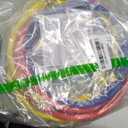 AC Charging Hose Tube, 72" HVAC Gauges Hoses Refrigerant Charging Hose for R134A R12 R22 R502 Manifold Gauge Hoses Set, 3pcs