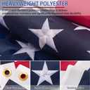 American flag 10x15 FT for Outside, Heavy Duty Polyester USA Flag Outdoor with Embroidered Stars, Sewn Stripes, US Flag with Brass Grommets for Indoor, Outdoor, All Weather
