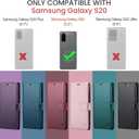 FLIPALM for Samsung Galaxy S20 6.2"(Non S20+/S20 Utra) Wallet Case with RFID Blocking Credit Card Holder, PU Leather Flip Kickstand Shockproof Cover Women Men for Samsung S20 Phone case (Purple)