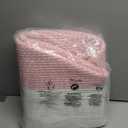 Extra Large Cotton Rope Basket 22" x 14"| Toy Basket (White & Pink)