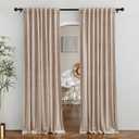 RYB HOME Velvet Room Divider Curtains for Space Separation, Noise Reduce Barrier for Nursery, Large Window Curtains for Sliding Glass Door, Blush, W 62 x L 84, 2 Panels Set