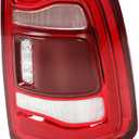 Aspaton Tail Light Assembly W/Blind Spot Compatible with 2019-2023 Ram 2500 3500 Rear Brake Lamps Red Trim Left Side 68361721AH CH2800223 (Module Not Included) (Left)