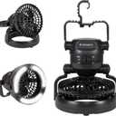 Stansport 450 18-LED Camping Lantern with Fan , Black