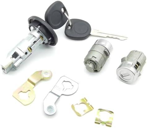 Onthris Ignition Switch Lock Cylinder & Pair Front Door Lock Cylinders for 2003-2006 Chevy Silverado Suburban GMC Sierra Yukon Cadillac Escalade,Replace OE# 7012945,707835,706592,598007
