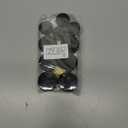 ZEJIA 10pcs Small Travel Containers, Black Sample Jars with Screw Lids, 5 Size 3/5/10/15/20 Gram, 12pcs Labels and 2pcs Mini Disposable Spatula, Makeup Sample Containers BPA Free, Black