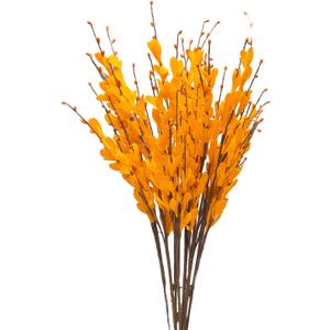 UiiziC Artificial Flowers Jasmine 8 PCS 31"/80cm Faux Plants Bulk Fake Flower Bouquet for Vase Fillers Floral Arrangement Wreath Wedding Party Bouquets Garden Centerpieces Decor (Orange)