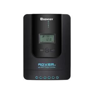 Renogy Solar Charge Controller Rover 40A 12V24V Auto Parameter DC Input MPPT Charge Controllers for Solar Panels Adjustable LCD for Gel Sealed Flooded Lithium Battery