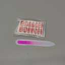 Maitys 168 Pcs 12 Sheets Full Wrap Nail Stickers Polish Strips Gradient Stickers Glitter Self Adhesive DIY Gel Nail Strips Decals with 1 Pcs Fingernail Files for Holiday Decor(Vivid Style)