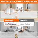 Pawtners Retractable Baby Gates Extra Wide, 41" Tall Extends up to 120" Wide, Dog Gate Indoor for Stairs, Pet Gate with Support Rods for Doorways Hallways Indoor & Outdoor-White