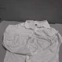 SOLY HUX Women's Button Down Ruched Blouse Long Sleeve Shirts Slim Fit Aesthetic Tops (White, XL)