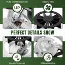 Upgrade 763RL B Unit, 763RLN Fan Motor S0503B000 Fit for Nut-one Bro-an 763RLN B 763RL/769RL A Unit 763RLN 763RLL 763RLN-R01, 769RF/769RL B Unit Fan Replacement, 9"x 9" 50CFM 2.0 Sone By Fetechmate