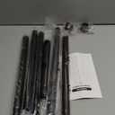 No Drilling Closet Rod, Hanging Closet Rod for Clothes, Closet Bar & Pole Heavy-duty, Closet Rods for Hanging Clothes For Closet Wardrobes Bathroom Laundry RV Curtains, Black