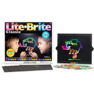 Lite Brite Classic, Favorite Retro Toy - Create Art with Light, STEM, Educational Learning, Holiday, Birthday, Gift, Boys, Kid, Toddler, Girls Age 4+