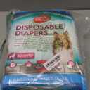 Simple Solution Disposable Dog Diapers, Female Dog Diapers, Puppy Potty Training, Incontinence and Heat Cycle Protection, Medium Diapers for Dogs, 15-23 Inch Waist, 30 Count