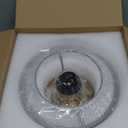 DSMJFU Semi Flush Mount Ceiling Light, Vintage Small Ceiling Light Fixture, Thickened Glass Hallway Lighting Fixture, Brass Kitchen Ceiling Mount Light for Entry Way, Bedroom, Bathroom, Porch (Gold)