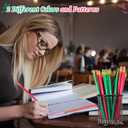 Tenceur 72 Pcs Green and Pink Witch Party Favors Bulk Birthday Decorations Pencils Gifts Funny Pink and Green Christmas Themed Party Supplies for Kids Student Gift School Supplies