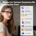 AI Smart Glasses for Men Women with Chat GPT, Bluetooth Translation Glasses (165+ Languages & Accents) Color-Change Lenses, Open Ear Music Playback, Hands-Free Calls, Blue Light Protection for Working
