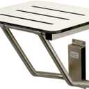 Kingston Brass KBSS1816 Adascape-Shower-Seat, Brushed Stainless Steel (18 x 14.63 x 13.44)
