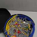 SCITOO KN140 Snow Chains Quick Easy Installation,Tire Traction Chain for Car Pickup Trucks SUV,Adjustable Universal Emergency Thickening Tire Width 235 245 255 265 275(15"16"17"18"19"20")-Set of 2