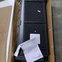 Rolanstar Bed Frame Twin Size with Charging Station and LED Lights, Upholstered Headboard with Storage Shelves, Heavy Duty Metal Slats, No Box Spring Need, Noise Free, Easy Assembly, Dark Grey