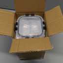 Bariatric Meal Prep Containers, 8 oz Glass Bariatric Portion Control Containers with Two 4 oz Compartments (3 Pack), Reusable Lunch Box Bento Box with Lids, Glass Snack Containers with Lids