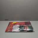 Feifeiya 24.4 x 19.7 Inch Christmas Fireplace Decoration Set Included 3D Red Brick Stand-Up- Fake Cardboard Fireplace, 9.8ft Green Garland, LED String Light, Red Bows for Christmas Decor