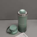 Momcozy 22oz Portable Breast Milk Cooler for Outdoor, Life Saver with 360 Total Cooling for 24 Hours, Larger Capacity Travel Breastmilk Chiller with 2pcs Baby Bottles for Breastmilk Storage (Green)