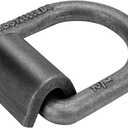 1/2" 12000 lbs Heavy Duty Weld-On Forged Steel D-Rings Tie Anchor Tie Ring for Securing ATV, UTV, Riding Lawn Mowers and Other Heavy Cargo, 4 Pack