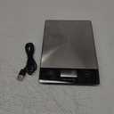 CROWNFUL Rechargeable Food Kitchen Scale, 15kg/33lb Digital Scale, Weight Grams and Ounces for Baking and Cooking, Type-C Charging, LCD Display, 304 Stainless Steel