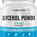 Jacked Factory Glycerol Pump Powder - Cell Volume Hyper Hydrator with HydroPrime Glycerol Powder to Enhance Pumps, Hydration, Muscle Fullness, Endurance, & Performance - 100 Servings, Unflavored 