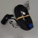 Lowrance 000-0106-72 Transom-Mount 83/200 kHz Skimmer Transducer with Built-in Temp, Black