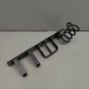 Tindbea Hair Dryer Holder Curling Iron Holder Flat Iron, Blow Dryer Holder Wall Mount, 3 in 1 Bathroom Hair Tool Organizer Rack for Universal Dryer, Matte Black