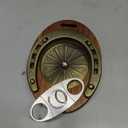 Cigar Ashtray, Horseshoe Wooden Portable Ashtray with Cutter, Zinc Alloy Anti-scald Gasket, Cigar Slot and Holder for home, office, bar and outdoor (Brown-Portable Ashtray)