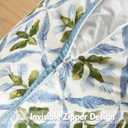 MIULEE Pack of 2 Decorative Outdoor Waterproof Throw Pillow Covers Flower Print Chic Boho Accent Pillow Covers for Square Garden Patio Cushion 12x20 Inch, Yellow-Blue