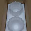 Glass White Tulip Lamp Shades, Small Flower Lampshades,Replacement Mini Lamp Shade for Floor Lamp Table Wall Lamp Chandelier Decor (White Frosted-2)