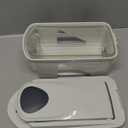 Mueller Pro-Series All-in-One, 12 Blade Mandoline Slicer for Kitchen, Food Chopper, Vegetable Slicer and Spiralizer, Cutter, Dicer, Grater, Kitchen Gadgets Sets with Container, White Sand/Gray