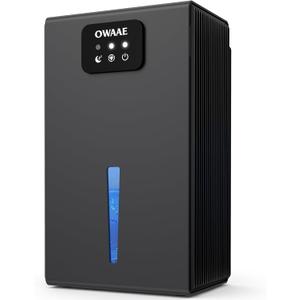 Dehumidifier, 1000 sq.ft Quiet Dehumidifiers for Home Bedroom Bathroom Basement, Grey