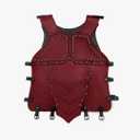 Medieval Chest Armor Viking Leather Breastplate Knight Adjustable Armor for LARP Halloween Cosplay Party Red