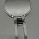 BOOMIBOO 1X/10X Magnifying Handheld Mirror Double Sided, Foldable Travel Makeup Mirror, Adjustable Rotation Pedestal Hand/Hanging/Desk Vanity Mirror-Clear