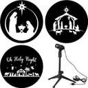 2025 Christmas Nativity Scene Projector Lights for Outdoor Indoor Decoration Xmas Joy Jesus Christian Holiday Hologram Projectors Lights for Home Wall Windows Garage Doors Decor