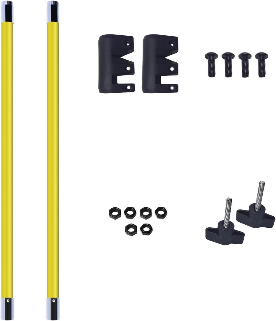 Manual Pole Saw,3.3-6.6ft Extendable Pole with Double Lock Design to Reach up 11 ft for High Branches TrimmingOnly 2-Poles