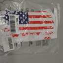 4th of July Crop Tops for Women Funny American Flag Shirts Tank Top Outfits (White, XL)