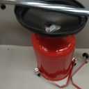 5 Gallon Oil Drian Portable Steel Oil Drain, Waste Oil Drain with Wheel, Adjustable Height, Red (AODT-5)
