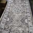 2'×4' Washable Area Rugs for Living Room: Non Slip Vintage Brown Rug, Large Soft Stain Resistant Indoor Floor Carpets for Bedroom Dining Room Farmhouse Nursery Home Office