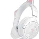 Razer Kraken Kitty V3 X Wired Gaming Headset: Kitty Ears - HyperClear Cardioid Mic - 40 mm Drivers - 7.1 Surround Sound - Comfy Ear Cushions - Cross-Platform via 3.5mm PC, PS5, Xbox, Switch 2 - White