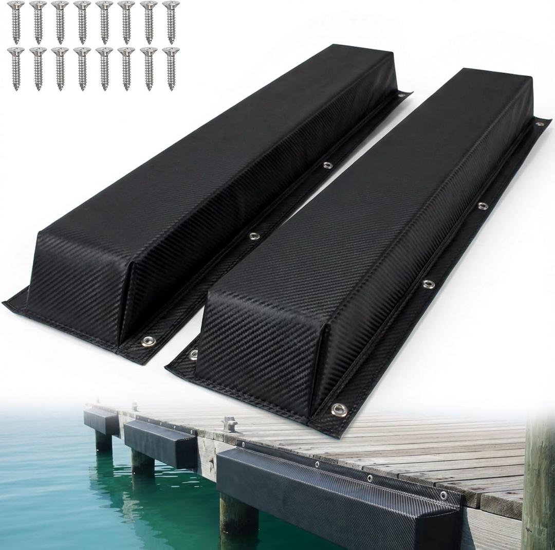 ORLANG 36"/48"/59"/72" Dock Bumpers,Dock Fenders with Stainless Steel Screws,Boat Dock Bumpers,Dock Post Bumper for Docking Edges, Piling, Vertical Poles, Horizontal Decks or Piers(Multiple Colors)