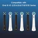 IO Replacement Heads Compatible with Oral B iO 2 3 4 5 6 7 8 9 10 Series Electric Toothbrush, 8 Pcs Brush Heads Compatible with Oral B for Teeth Clean (White)