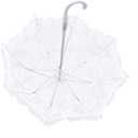 Mini White Lace Parasol Umbrella with Lace Gloves for Kids, Small Wedding Umbrella for Tea Party Wedding Photo Props
