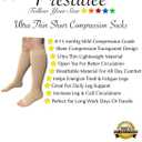 Presadee Ultra Thin 8-15 mmHg Mild Sheer Compression Leg Calf Open Toe Socks