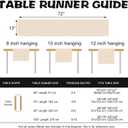 Watercolor Orange Dining Table Runner, Spring Summer Citrus, 13 x 72 Inches